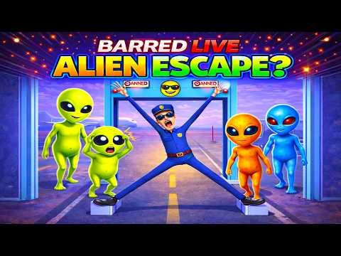 🔴 ESCAPE THE ALIENS OR LOSE? 😱👽 BARRED Challenge LIVE #shorts #shortsfeed #live