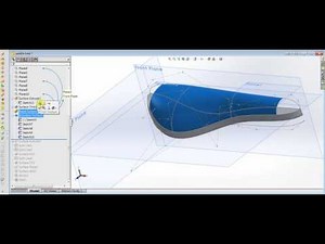 SolidWorks Surface Bike saddle