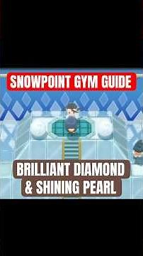 SNOWPOINT GYM PUZZLE GUIDE ❄️ Pokemon Brilliant Diamond and Shining Pearl #shorts