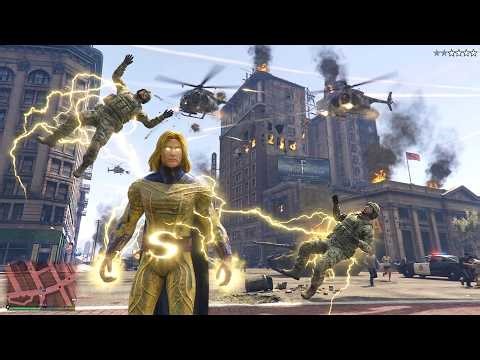 GTA 5 - Sentry Updated Ped Showcase + Ten Star Wanted Level Rampage