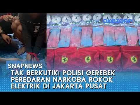 Tak Berkutik! Polisi Gerebek Peredaran Narkoba Rokok Elektrik di Jakarta Pusat | Snapnews