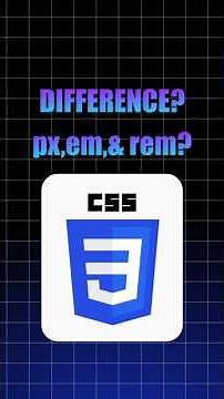 PX vs EM vs REM in CSS 🔥 Fast & Clear Explanation