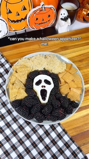 the spookiest cheeseboard ever 👻🧀 #halloween #partysnacks