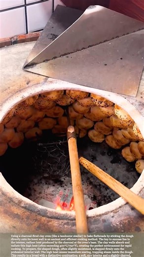 DIY Clay Oven Baking: Mastering the Wall-Baked Flatbread #relaxing #satisfying #farming
