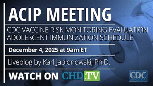 CDC ACIP Meeting: Hepatitis Vaccines, Public Comment   More | Dec. 4