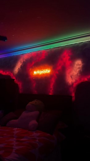 DIY LED Cloud Wall Room Makeover with Carter Kench Wall Art