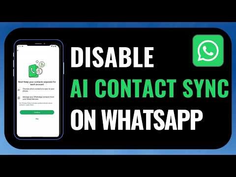 How to Disable “AI Contact Sync” on Whatsapp