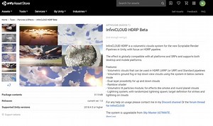 [-49% Off in $25 Sale - Save $600 Bundle Offer! ✅] InfiniCLOUD HDRP-URP, Volumetric Clouds for the new pipelines & Mobile