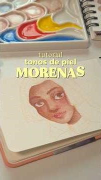 tutorial para pintar pieles morenas 🎨🌼 #arttutorial #dibujo #aprendiendoadibujar #arte