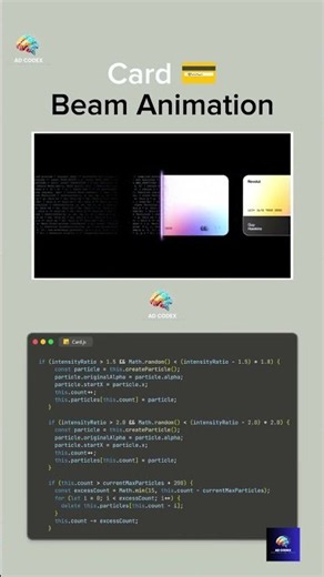 Creating a Particle Beam Effect with Code! ✨ #programming #webdesign #tutorial