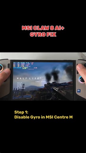 MSI Claw 8 AI+ Gyro Not Working? Do THIS. #msiclaw8 #gaming #handheldgaming