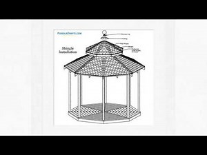 Octagon Gazebo Plans Blueprints For 12 Feet Hip Roof Summerhouse