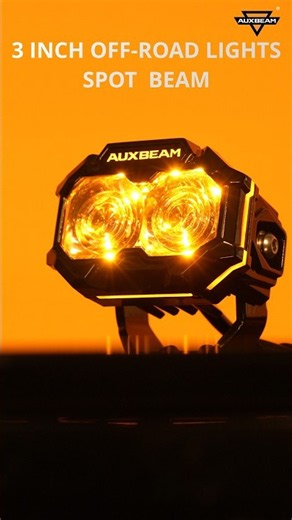 MASTER-T Series 3" Spot Beam Off-Road Lights with Amber Backlight #automobile #ledlights #offroadled