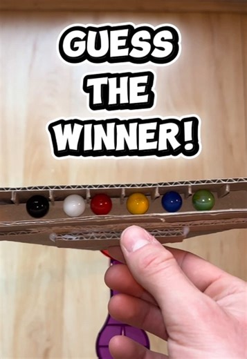 Guess the Winner in the Marble Run Race!