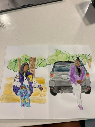 Saylor Hawkins on Instagram: "New hobby! #painting #watercolors #rainyday"