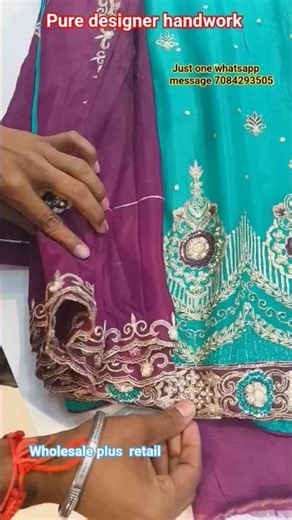 pure HandWork designer Suits #onlineshoping#trendingshort