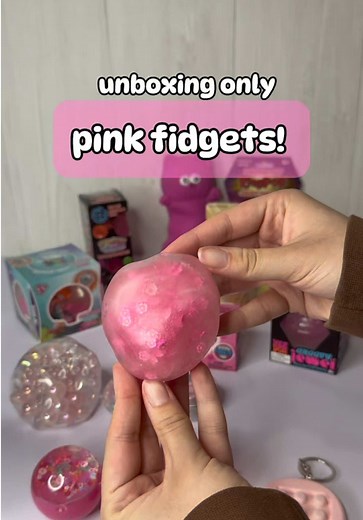 pink fidgets! 💕🌸💝 #fidgets #asmr #fidgettoys #unboxing #satisfying | Fidget