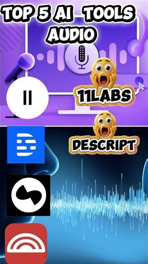 top 4 audio ai tools || top 4 ai apps audio #ai #tools #audio #app
