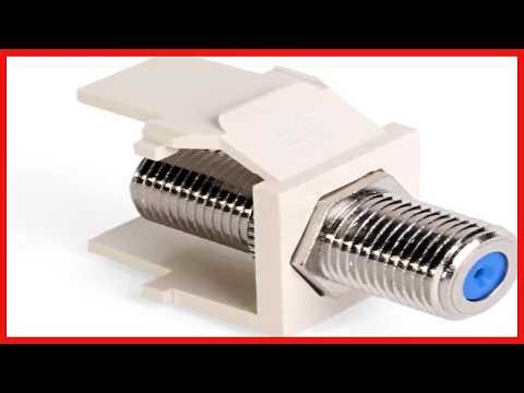 Leviton Snap-in F-Type Connector: Reliable Coax Connection for QuickPort Wall Plates