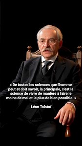 Léon Tolstoï !! Quelle science est la plus essentielle ? #sagesse