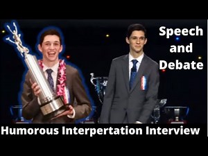 2016 Humorous Interpretation National Champion Interview (Jake Wallack) PART 1