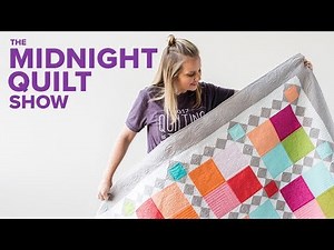 "Four Square" Modern 4 Patch Quilt | THANKSGIVING Midnight Quilt Show with Angela Walters