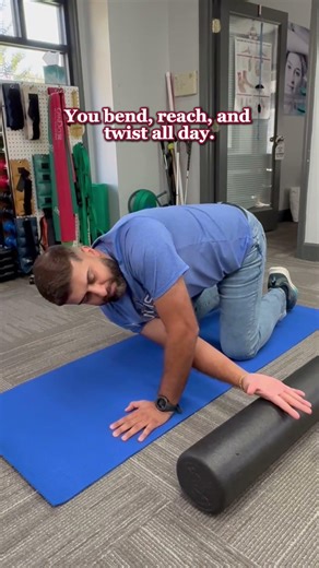 POV: You start training your back mobility because… life kind of requires it. 😅