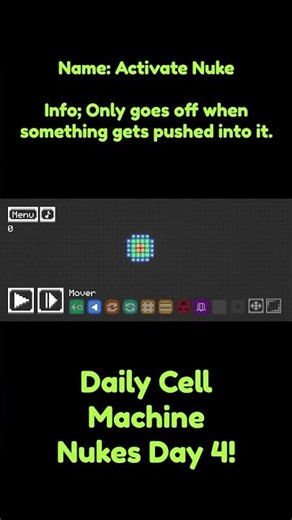Daily Cell Machine Nukes Day 4! #cellmachine #nuke #daily