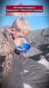 Stranded in Alaska's Rainforest 3 Days #outdoorcooking #camping #cook #cooking #survival #alaska