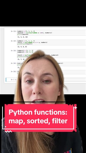 Python Data Analysis Functions: Map, Filter, and Sort