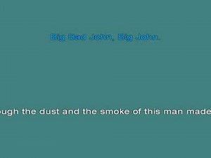 Jimmy Dean Big Bad John [Karaoke]