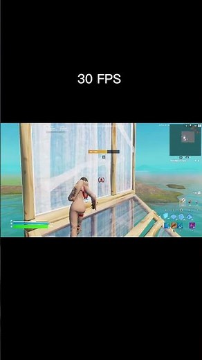 200 FPS compared to 30 FPS... #fortnite