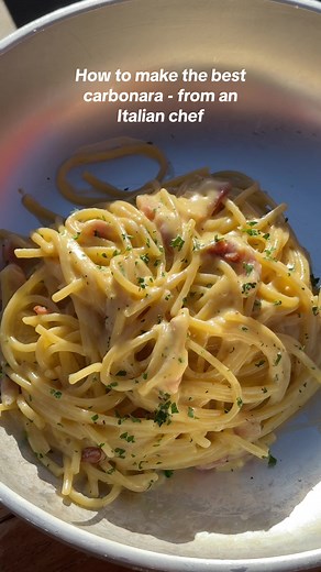 Italian Chef's Secret Carbonara Recipe