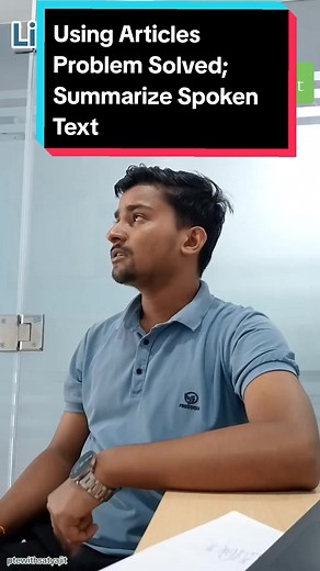 Solving the Problem of Using Articles in Summarise Spoken Text Questions