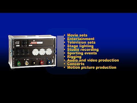 Rack Mount Power Distribution Solutions for the Entertainment Industry