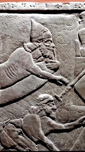Ancient Assyrian Flotation Device #historyfacts #satisfying #viralreelsfb #reeltrending #storytelling | Jiggle Jolly