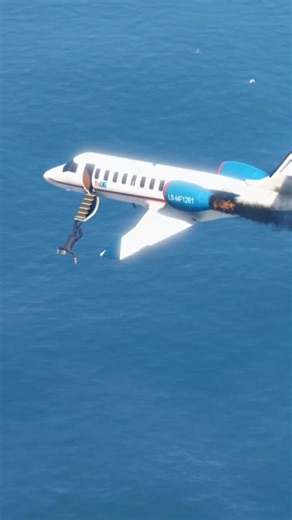 Pilot Emergency Exit A Private Jet During Emergency Landing - Teriffy Moment