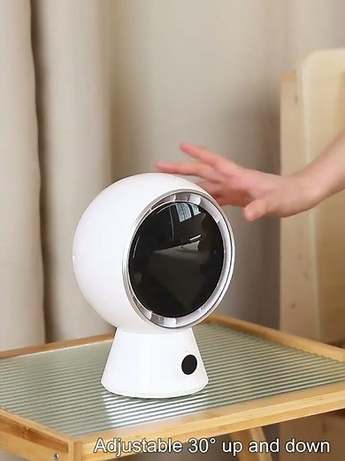 LA' FORTE Robo Cool Mini Desk Fan | Rechargeable, Quiet, Auto-Rotation | Full Features & Demo