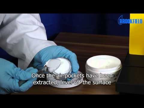 Brookfield CT3 Measuring Moisturising Cream Spreadability