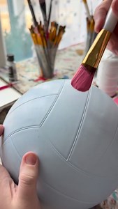 Winter and spring sports - it’s your time to shine! Painted sports balls make the best end of season gift! #smallbusinessowner #paintingvideo #personalizedgift #wintersport #springsport | The Redheaded Camel