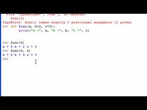 Python 3 Tutorial: 6 - More Functions