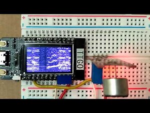 Audio spectrum visualizer with ESP32 and TFT display