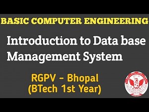Introduction to Data base Management System | DBMS | Basic Computer Engineering
