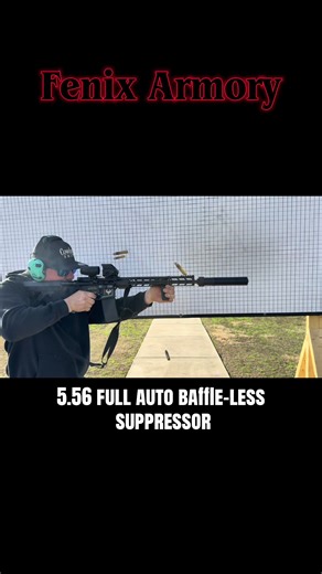 Baffle-Less Suppressor for 5.56 Full Auto Firearms