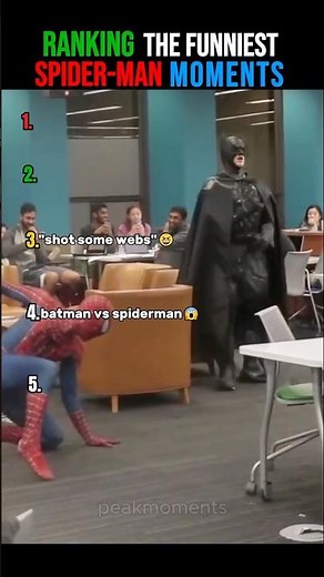 Ranking The Funniest Spider-Man Moments😂
