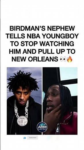 Birdman's Nephew Calls Out NBA Youngboy – "Pull Up to New Orleans" 😬 #nbayoungboy #birdman #beef