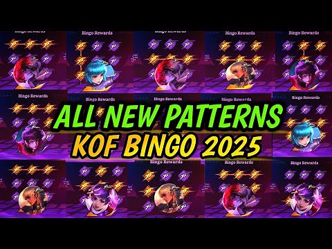 NEW KOF BINGO PATTERNS!! GET GUARANTEED KOF SKIN IN MLBB X KOF EVENT 2025! - MLBB