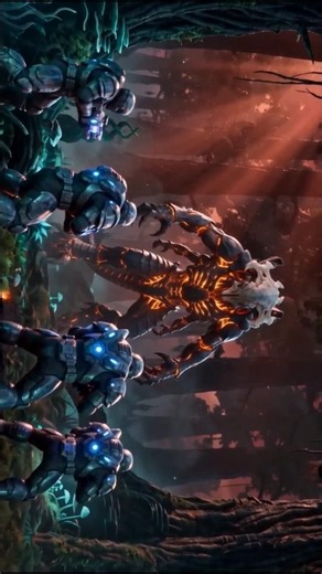 30 feet of pure alien rage just burst from the ground 😳 #SciFi #AIFilm