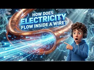 How Does Electricity flow inside a wire ?