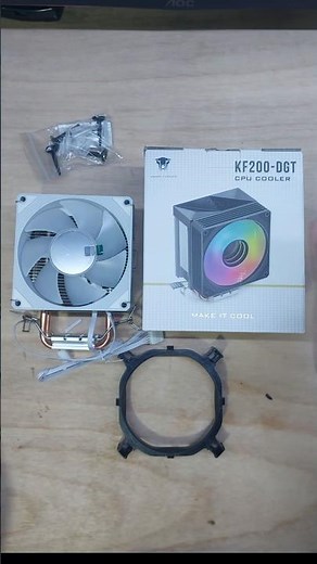 KF200 ARGB CPU Cooler 🔥 Quiet Fan with Dual Heat Pipes – Budget PC Cooling #Short